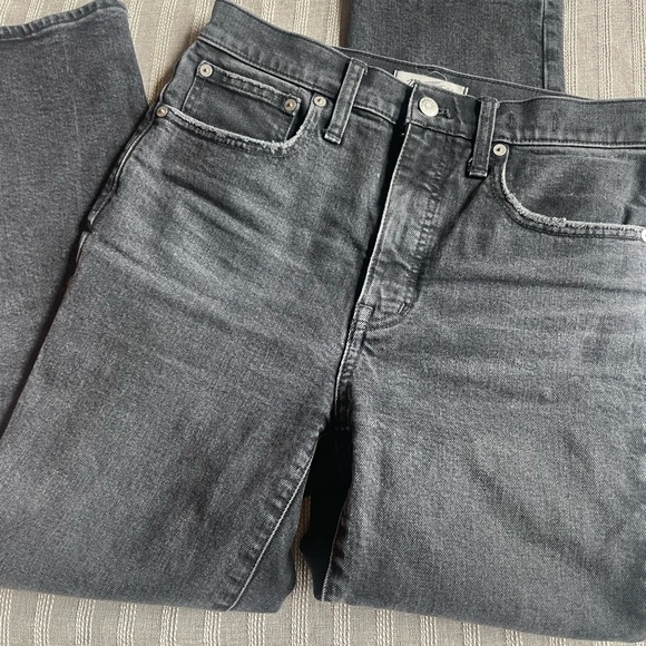 Madewell High Rise Slim Demi-Boot Jean in Hayward Wash EUC Size 27 - Picture 5 of 9